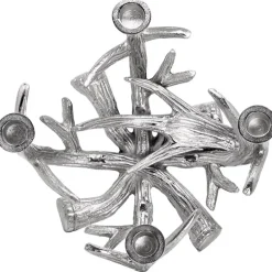 Adventskerzenhalter KINGSTON Edzard silber H 22 cm