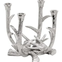 Adventskerzenhalter KINGSTON Edzard silber H 22 cm