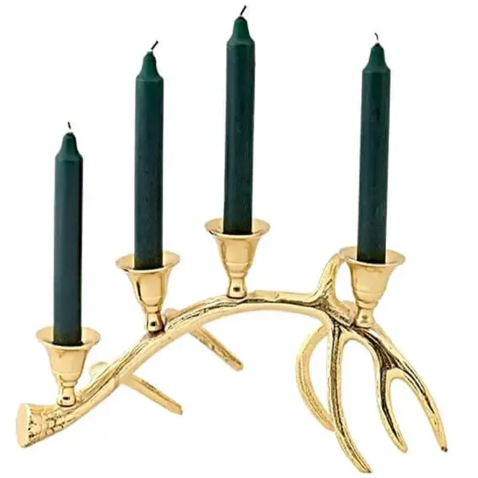 Adventskerzenhalter KINGSTON Edzard gold H 18 cm