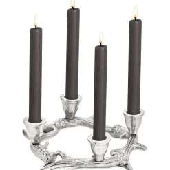 Adventskerzenhalter KINGSTON Edzard silber ø 21 cm