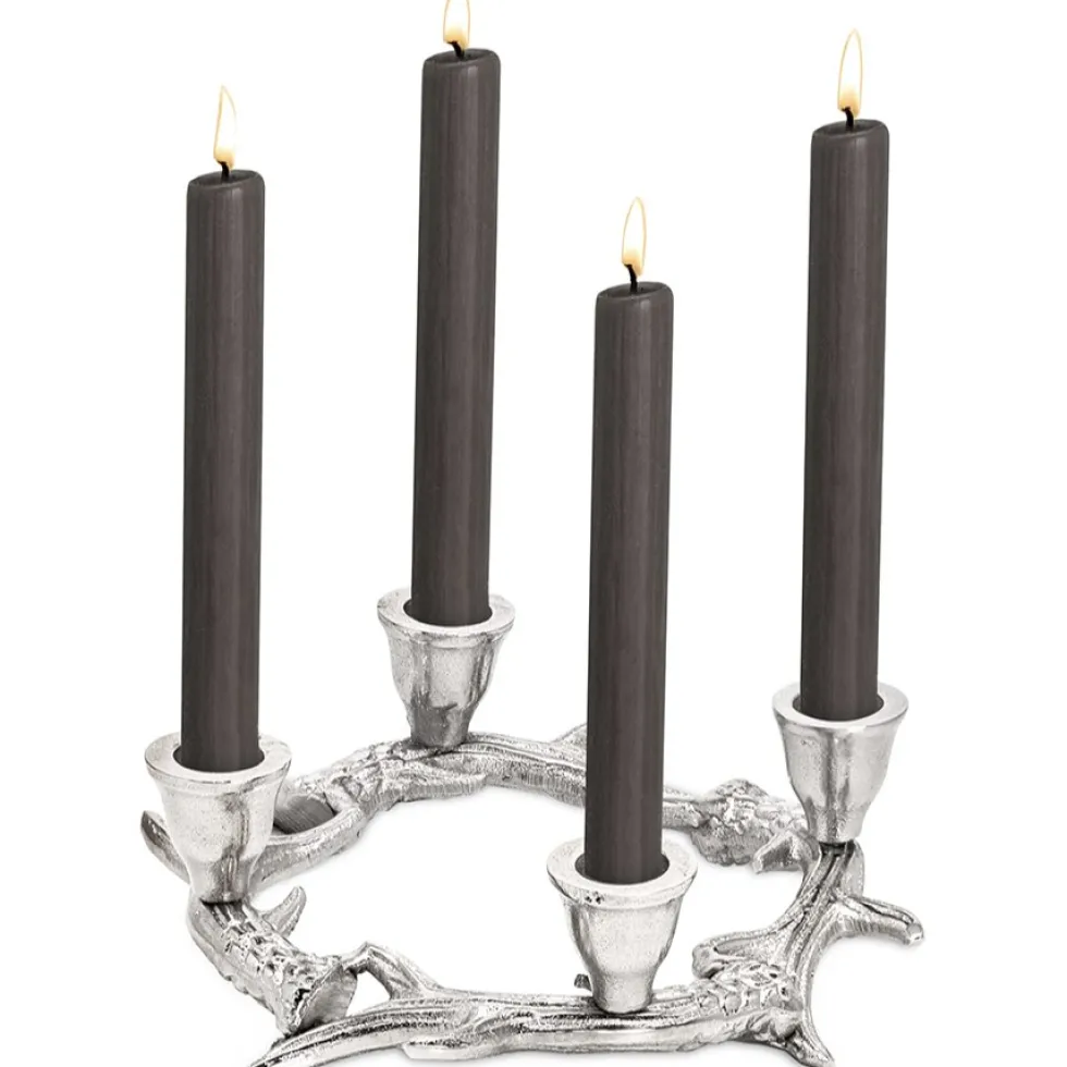 Adventskerzenhalter KINGSTON Edzard silber ø 21 cm