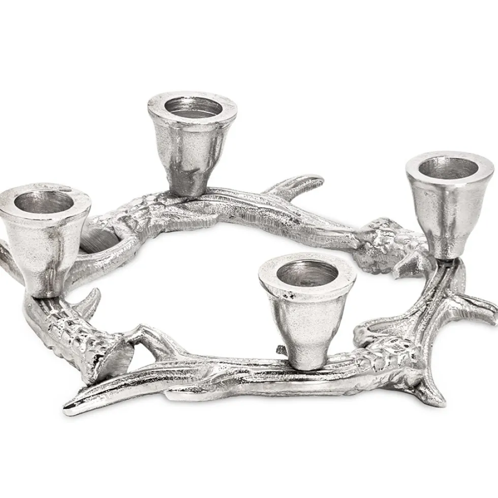 Adventskerzenhalter KINGSTON Edzard silber ø 21 cm