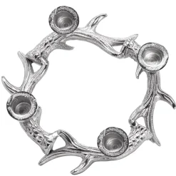 Adventskerzenhalter KINGSTON Edzard silber ø 21 cm