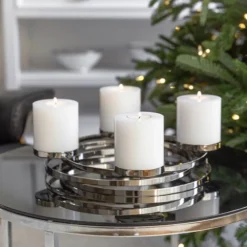Adventskranz Annabel Edelstahl Edzard Ø 34 cm