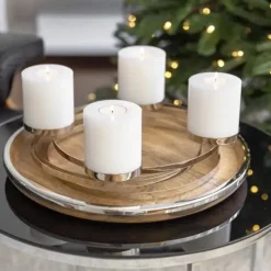 Adventskranz Annabel Edelstahl Edzard Ø 34 cm