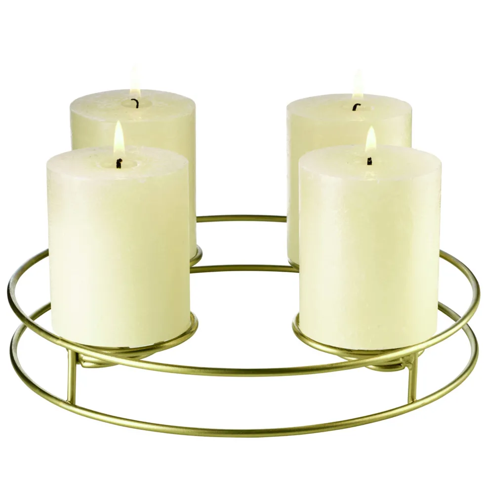 Adventskranz Asa multifunktional gold