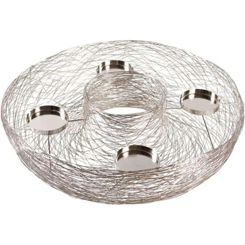 Adventskranz Edelstahl Versailles Durchmesser 78 cm