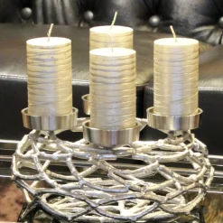 Adventskranz Herold silber