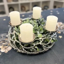 Adventskranz Herold silber