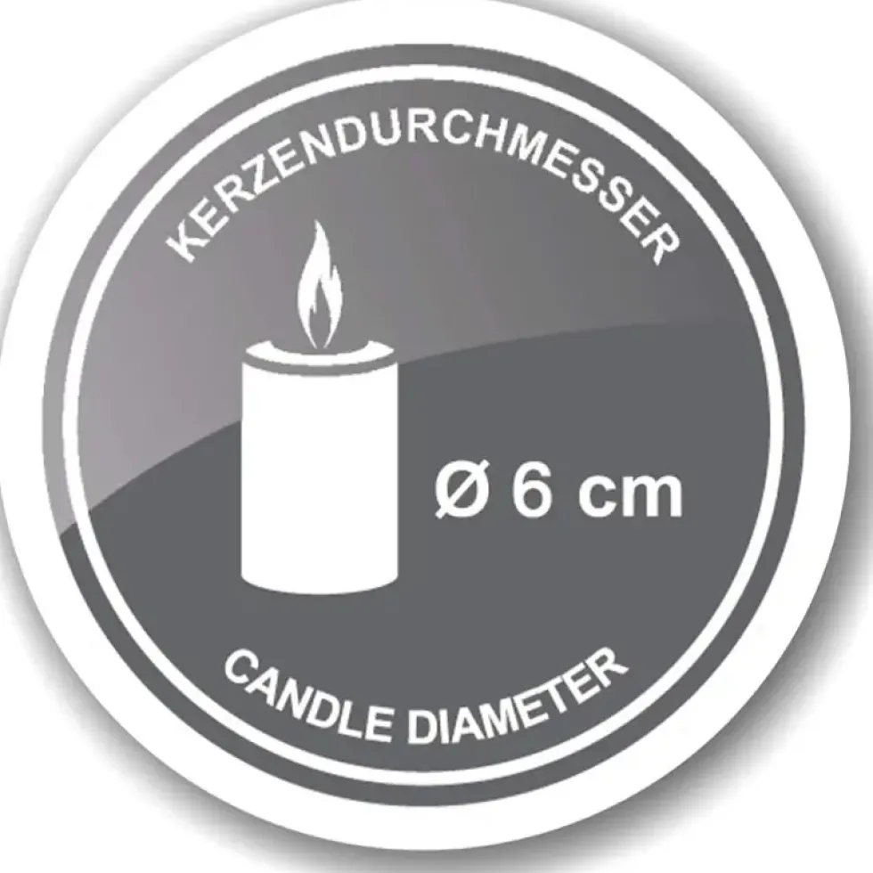 Adventskranz länglich Milano vernickelt Edzard 44 cm