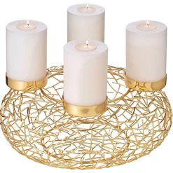 Adventskranz Milano gold Edzard Ø 34 cm