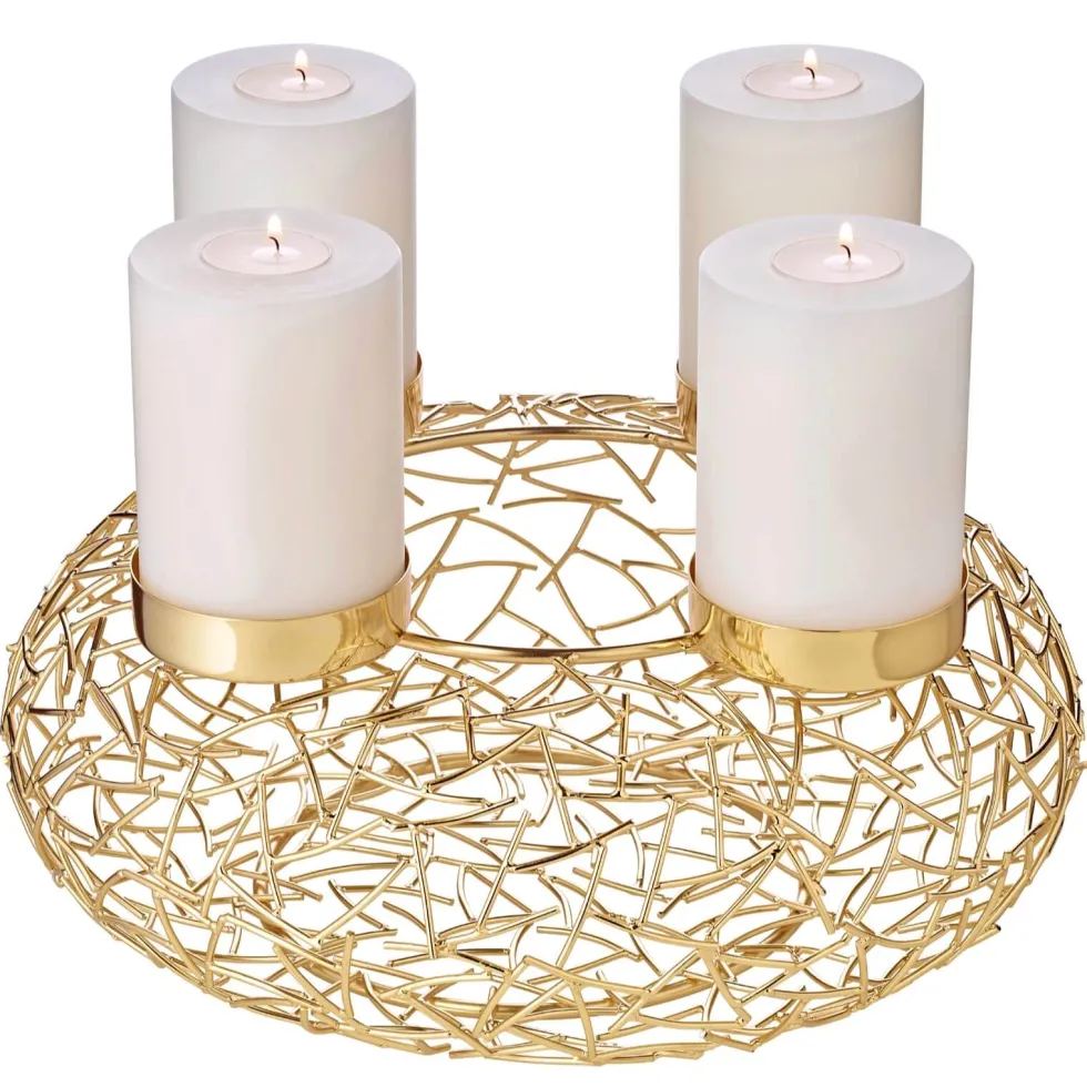 Adventskranz Milano gold Edzard Ø 34 cm