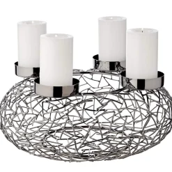 Adventskranz Milano Titanoptik Edzard | Ø 34 cm
