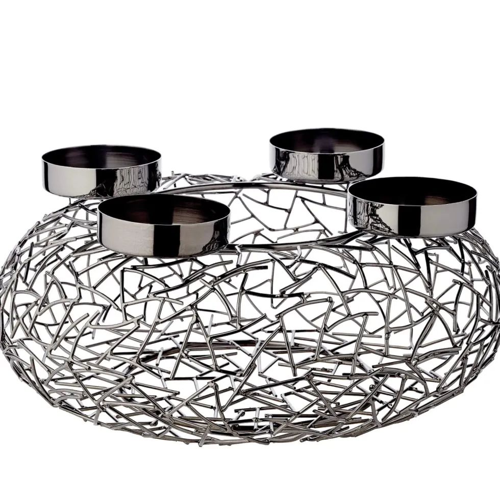 Adventskranz Milano Titanoptik Edzard | Ø 34 cm