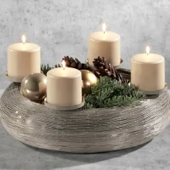 Adventskranz modern Fia gold | Ø 50 /40 cm