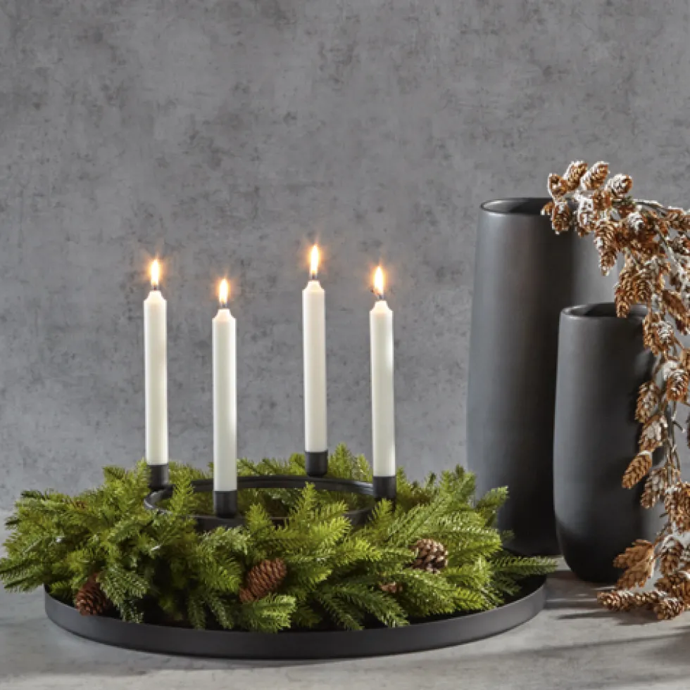 Adventskranz modern Kerzenring Cira Kaheku 30 cm