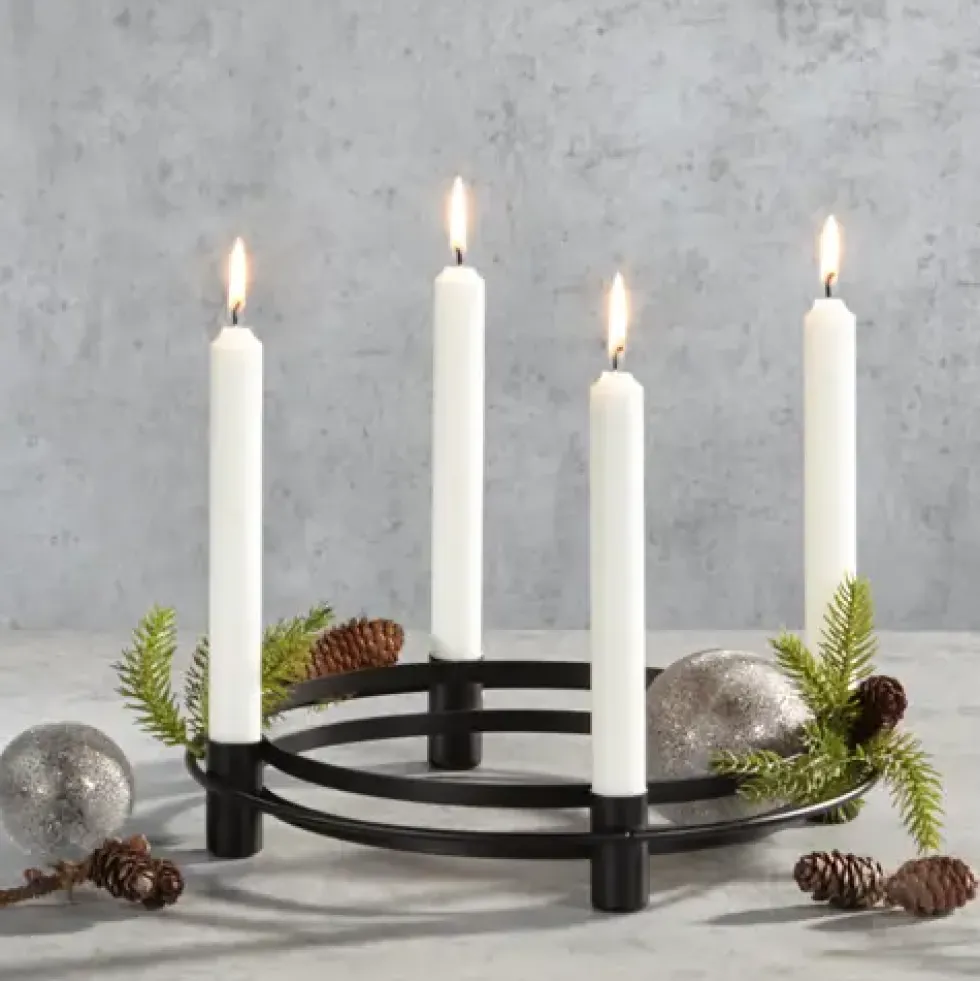 Adventskranz modern Kerzenring Cira Kaheku 30 cm