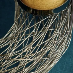 Adventskranz modern TANGLE Titanoptik Werner Voß Durchmesser 37 cm
