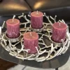 Adventskranz PORUS Edzard silber | Ø 42 cm
