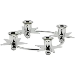 Adventskranz silber STERNE Edzard Durchmesser 19 cm