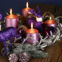 Adventskranz TWIGS Casablanca silber Durchmesser 42 cm