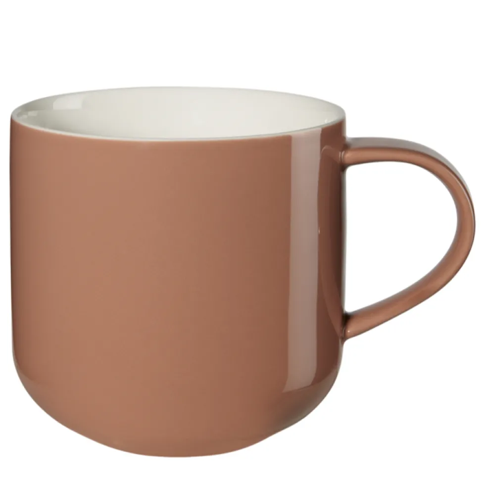 ASA Henkelbecher Kaffeebecher aus Porzellan red clay 400 ml