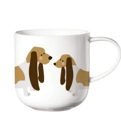 ASA Henkelbecher Porzellan Basset Hound 400 ml
