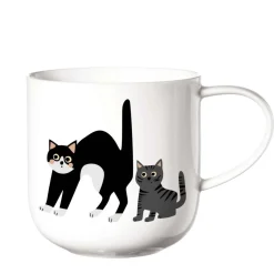 ASA Henkelbecher Porzellan Surprised Cats 400 ml