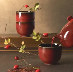 ASA Teebecher Porzellan kolibri rusty red 150 ml