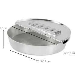 Aschenbecher mit Deckel Ashburn Durchmesser 16 cm