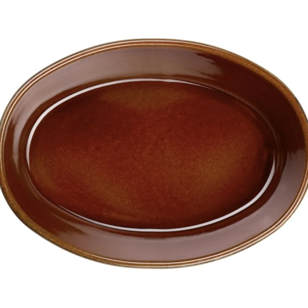 Auflaufform Klein oval ASA FormArt braun L 25 cm