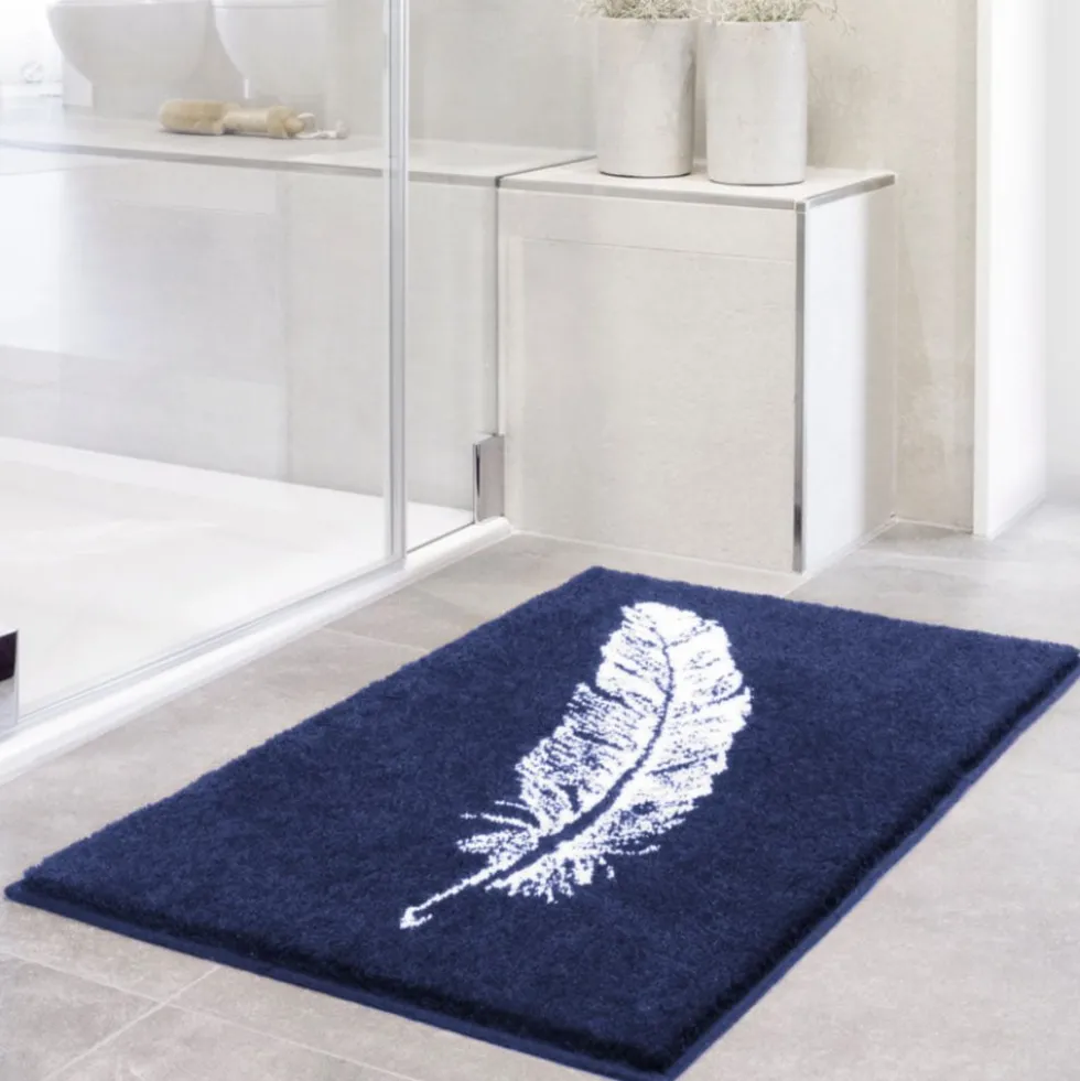 Badteppich Piume blau 50×60 cm