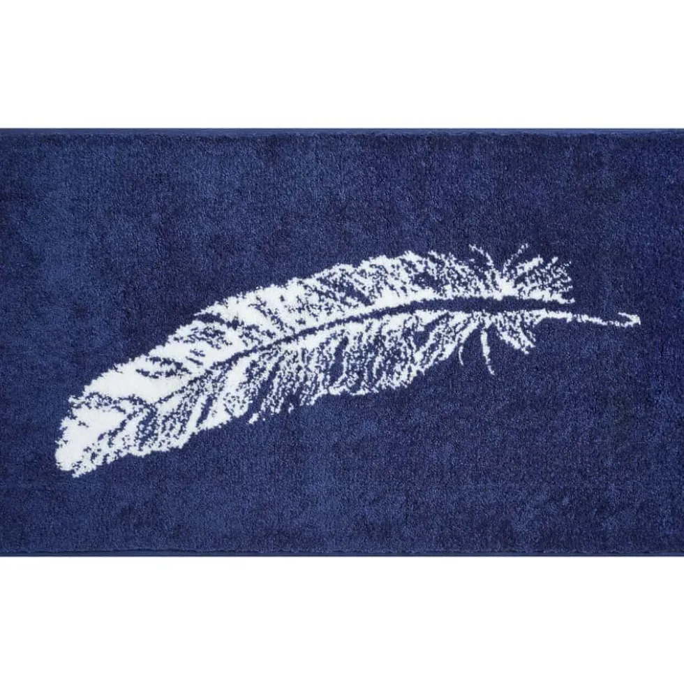 Badteppich Piume blau 50×60 cm