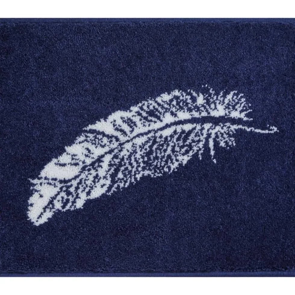 Badteppich Piume blau 50×60 cm