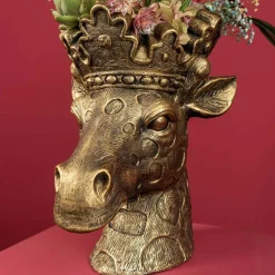 Übertopf Giraffe Lucie gold Werner Voß Höhe 43 cm