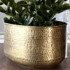 Übertopf groß Morrisson Kaheku oval Messing