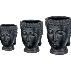 Übertopf Pflanztopf Outdoor 3er Set Buddha