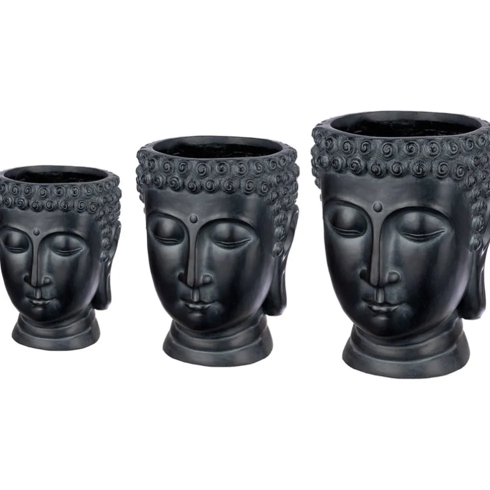 Übertopf Pflanztopf Outdoor 3er Set Buddha