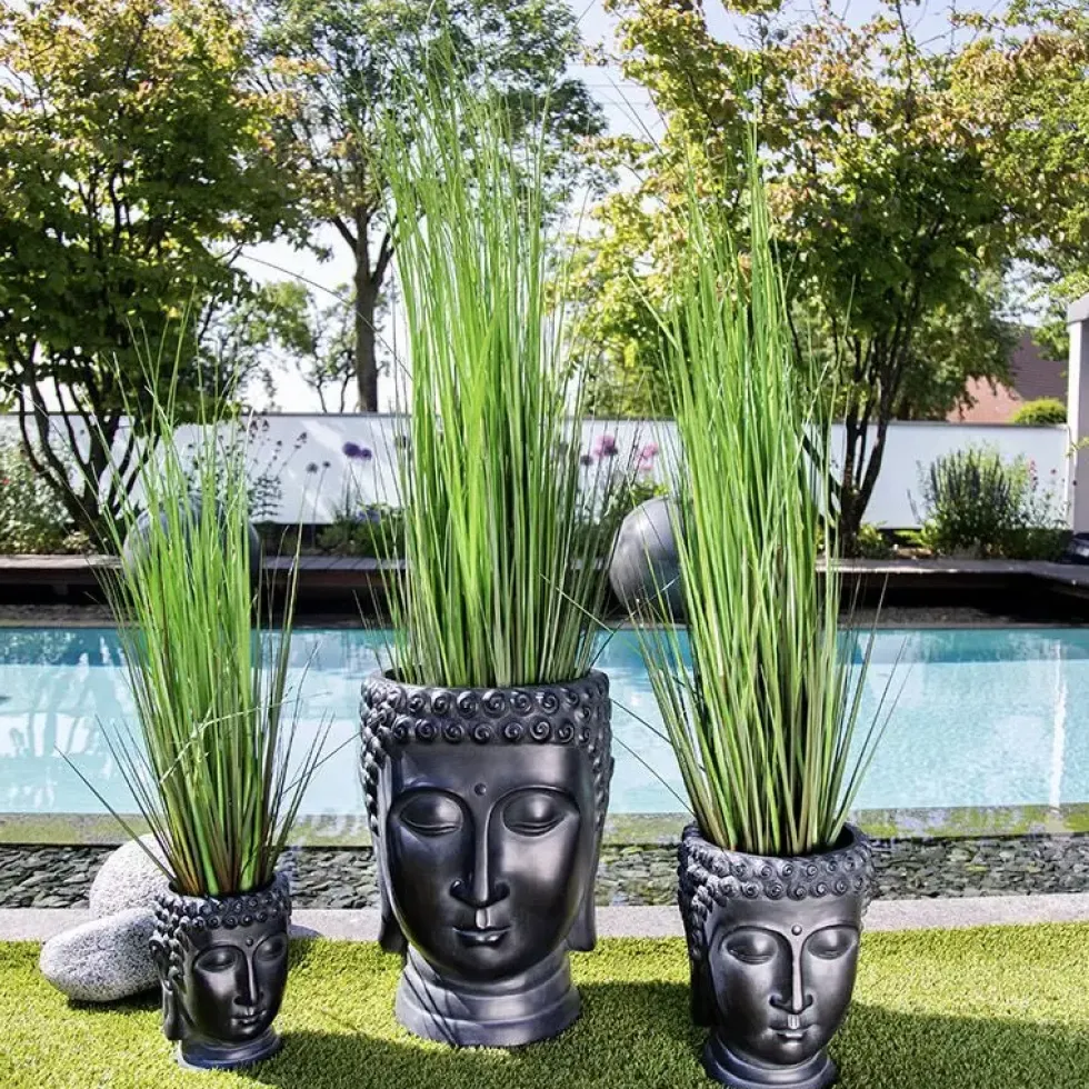 Übertopf Pflanztopf Outdoor 3er Set Buddha