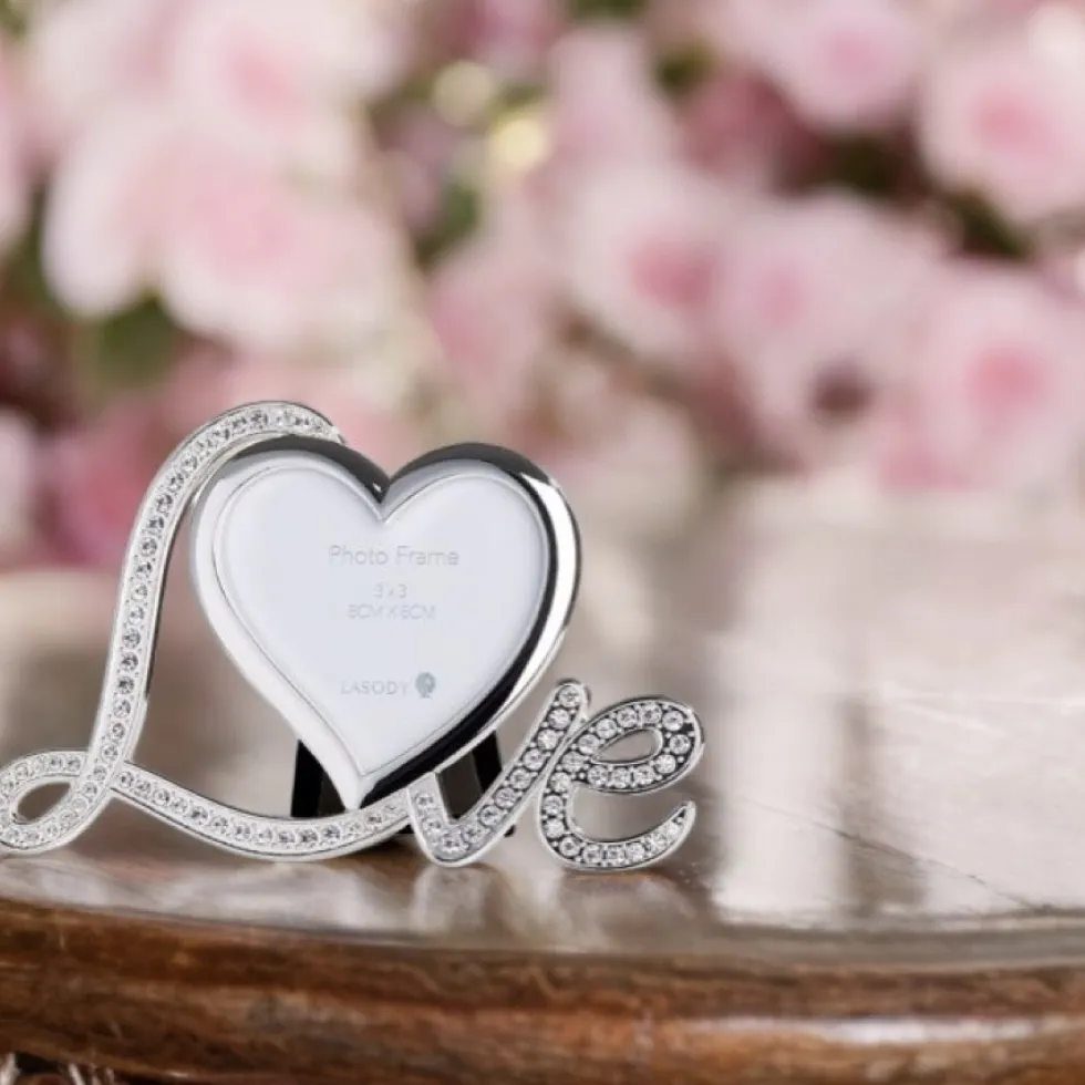 Bilderrahmen 16×10 silber Love silber