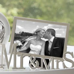 Bilderrahmen 10×15 silber Mr&Mrs