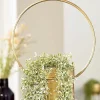 Blumenampel Metall gold
