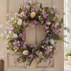 Blumenkranz Türkranz Frühling mit Ostereier Durchmesser 55 cm