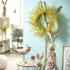 Blumenkranz Türkranz Frühling Seide Ginsterkranz gelb 60 cm