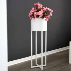 Blumensäule Esther weiß Höhe 79 cm