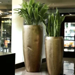 Bodenvase Adam gold crashed Höhe 105 cm