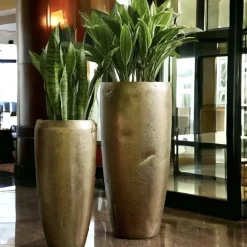 Bodenvase Adam gold crashed Höhe 105 cm