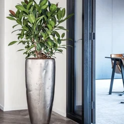Bodenvase Adam silber Höhe 105 cm