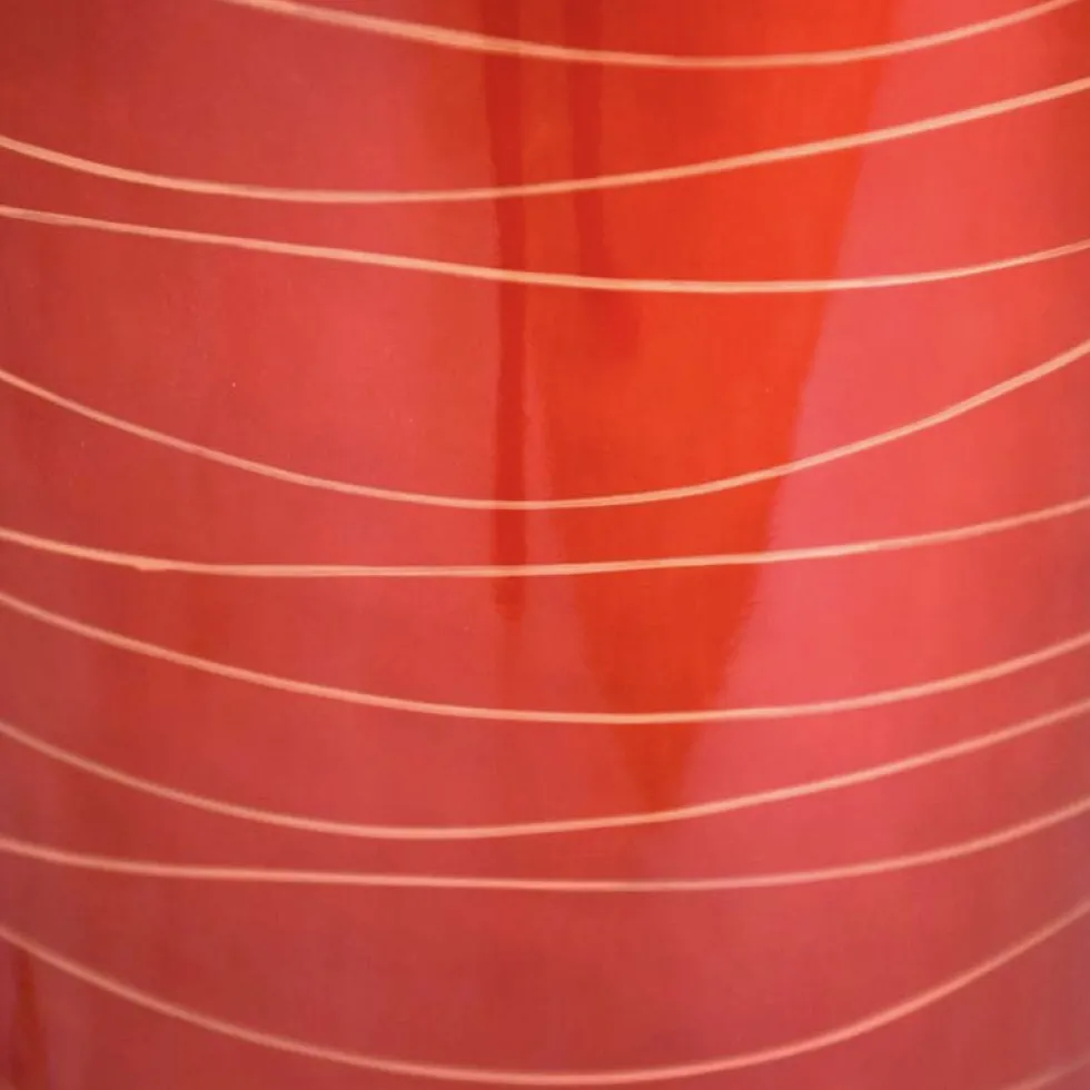 Bodenvase Cassandra Hochglanz rot Höhe 95 cm