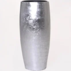 Bodenvase Clara silber Hochglanz Höhe 80 cm